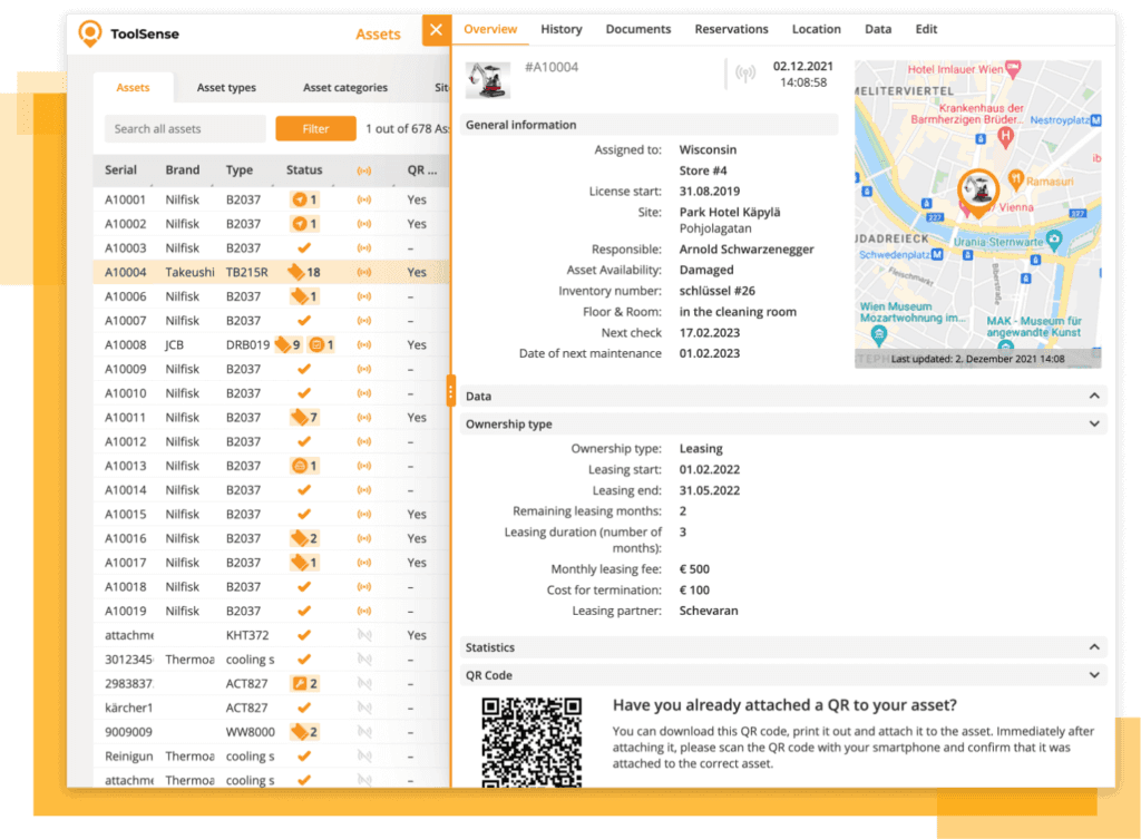 Logiciel de gestion des actifs ToolSense