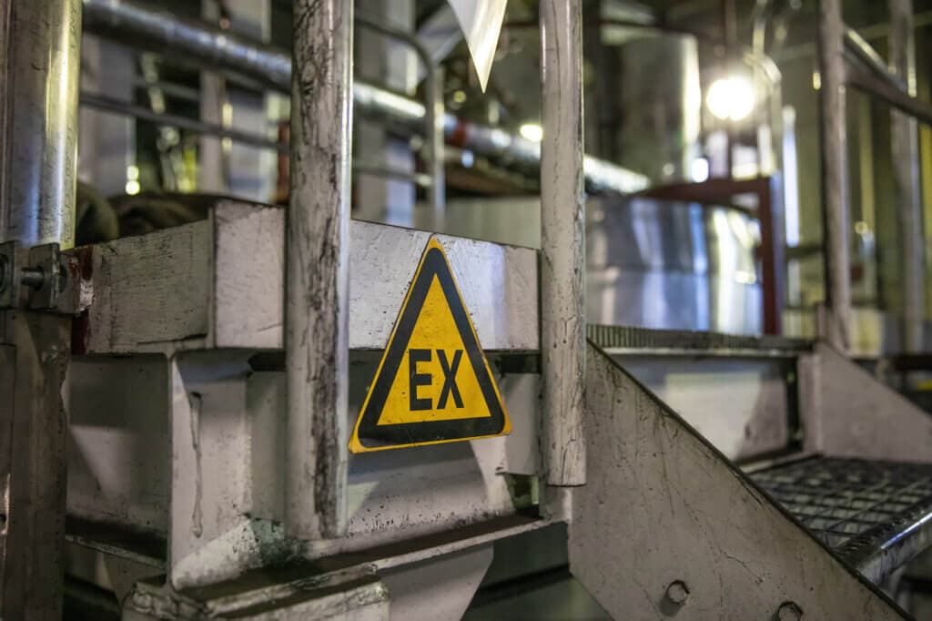 Signal ATEX sur le lieu de travail