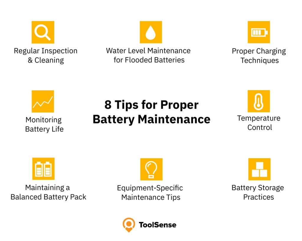 8 Battery Maintenance Tips for proper Equipment Maintenance