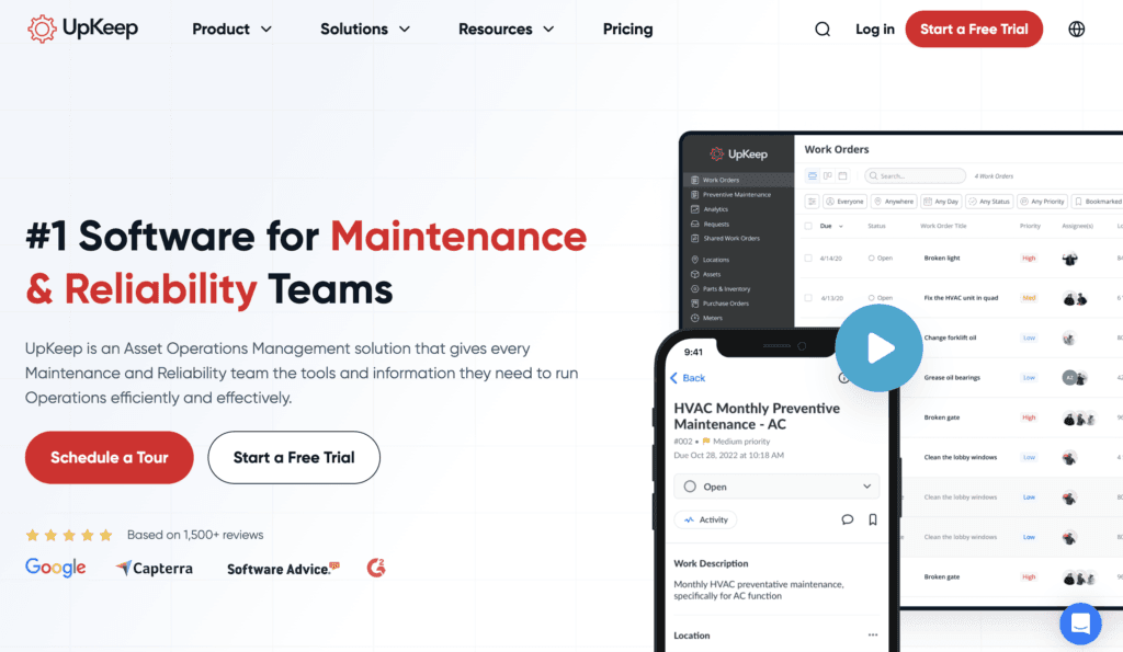 UpKeep Asset Management Software