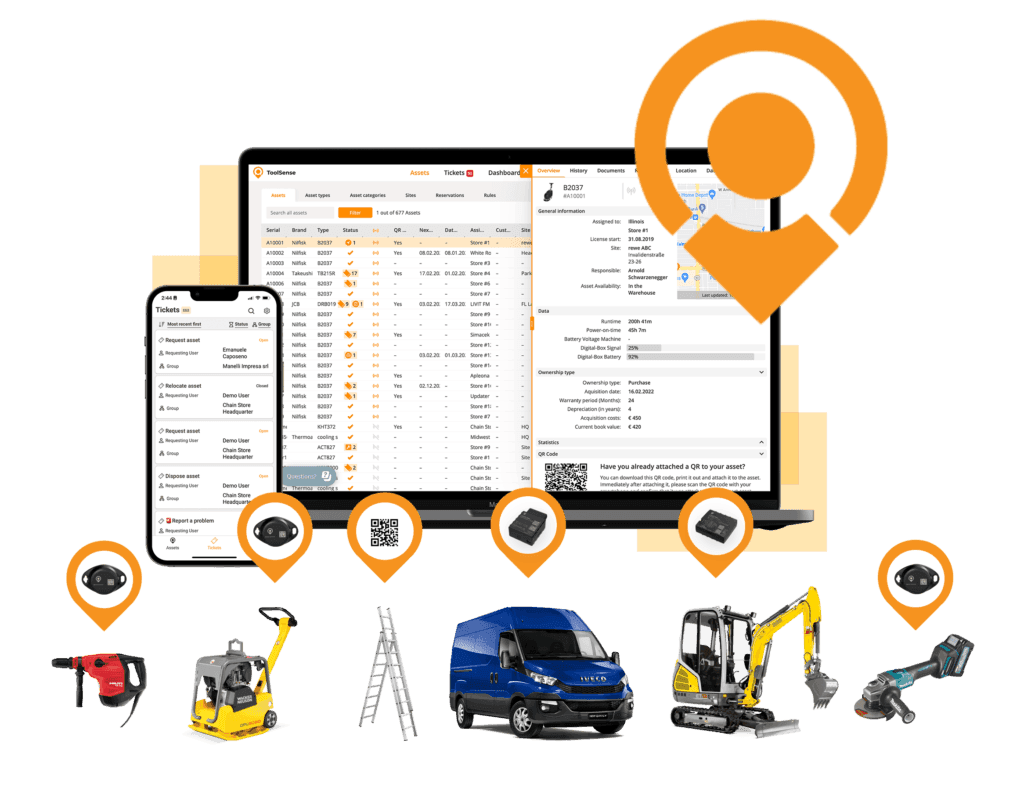 ToolSense IoT Tracker für Bau
