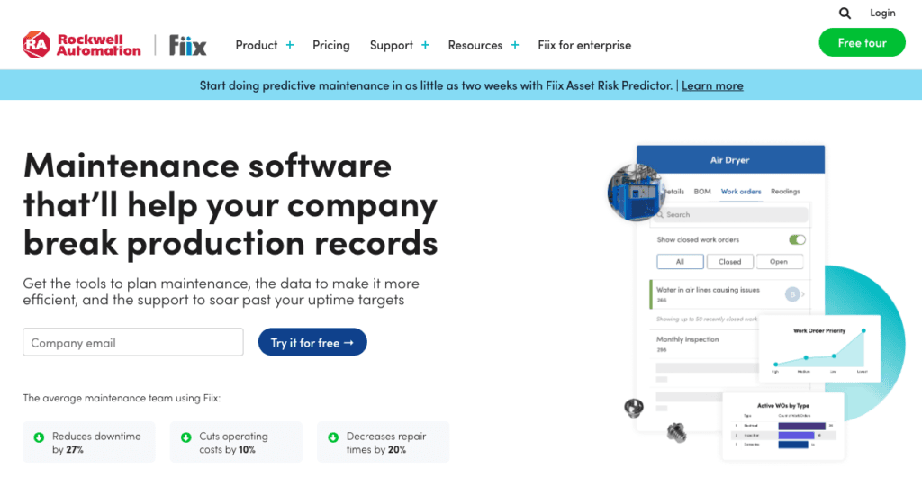 Fiix CAFM- und CMMS-Software