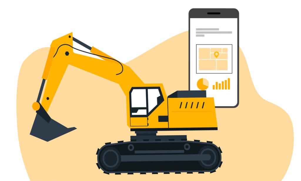 Suivi IoT sur excavatrice