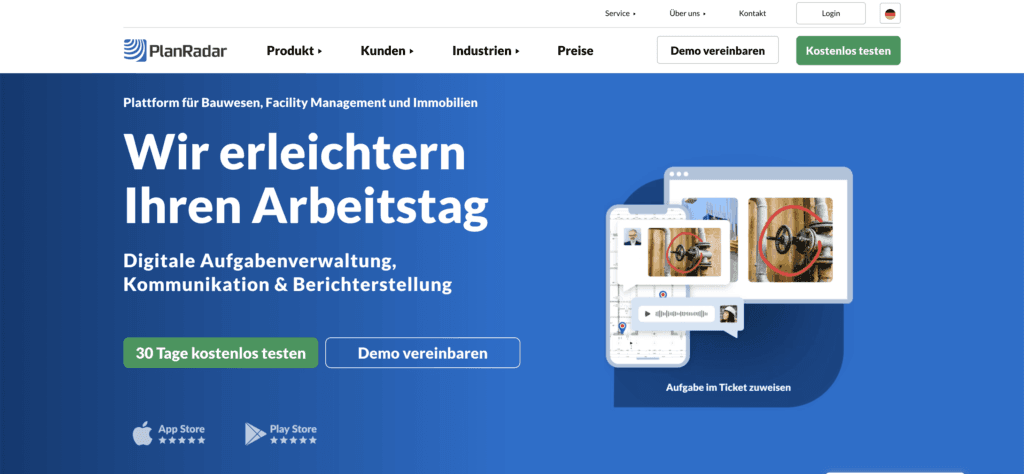 PlanRadar construction management software