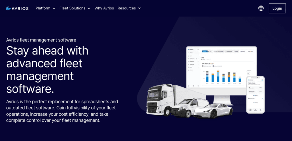 Avrios fleet management software as a service