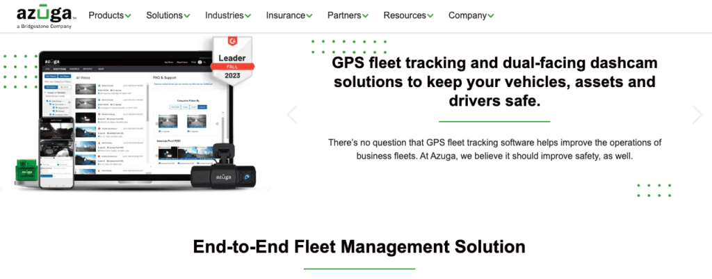 Azuga, fleet management tool track fleet vehicles