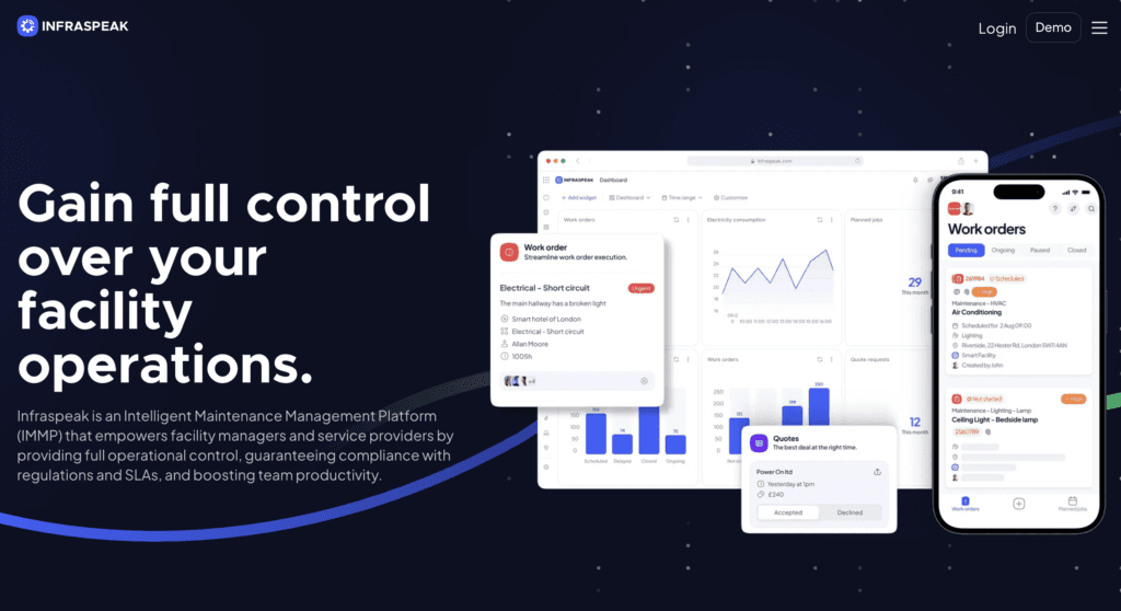 Infraspeak CMMS as asset management software