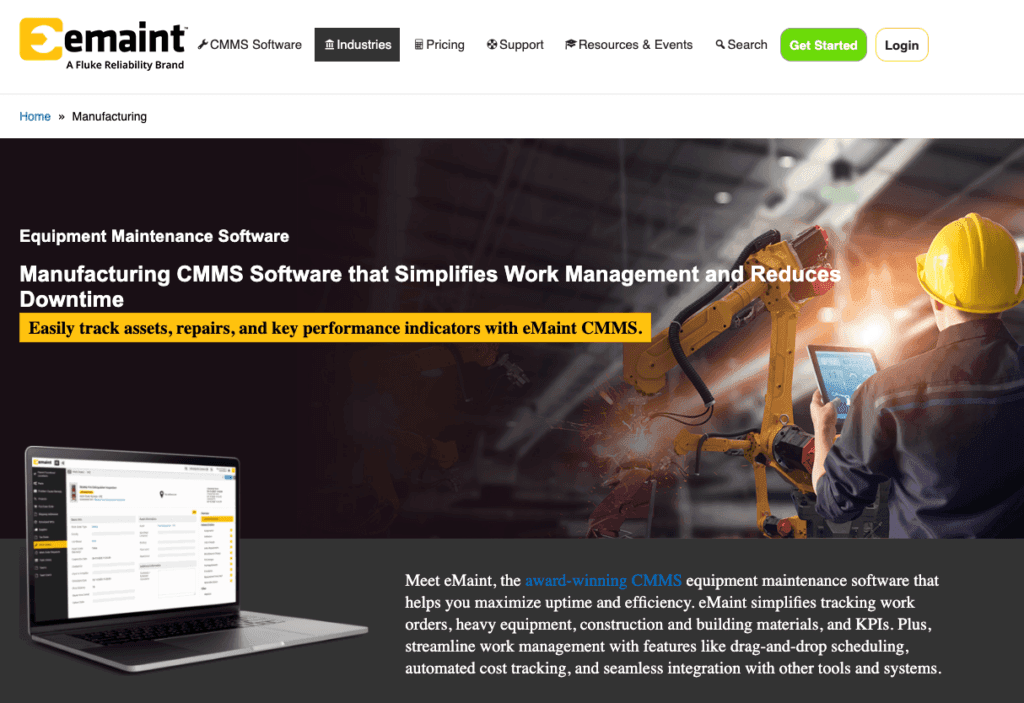 eMaint CMMS