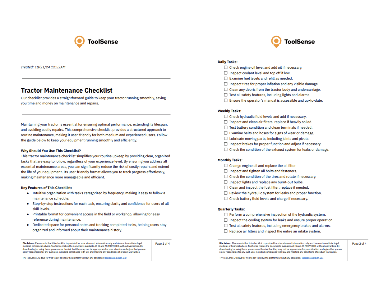 Essential Tractor Maintenance Checklist for Peak Performance and Longevity