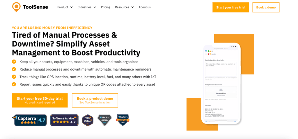 ToolSense Kraftstoffmanagement-Software