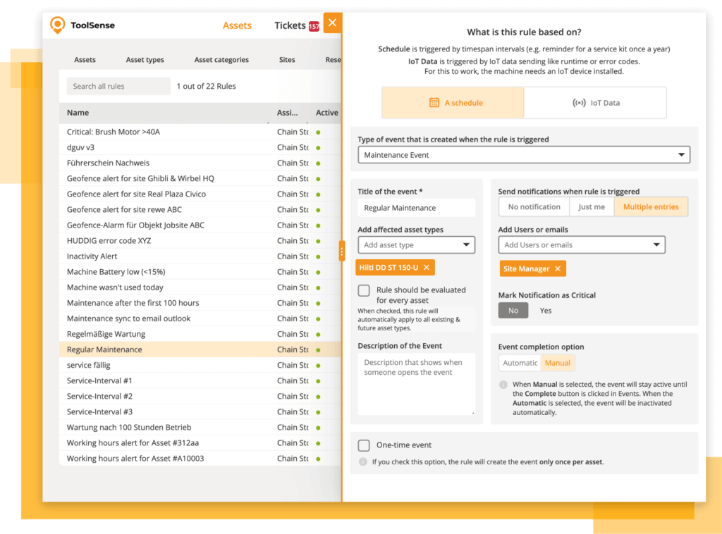 Schlüsselmerkmale einer guten Software für Betriebsmittelverwaltung wie ToolSense