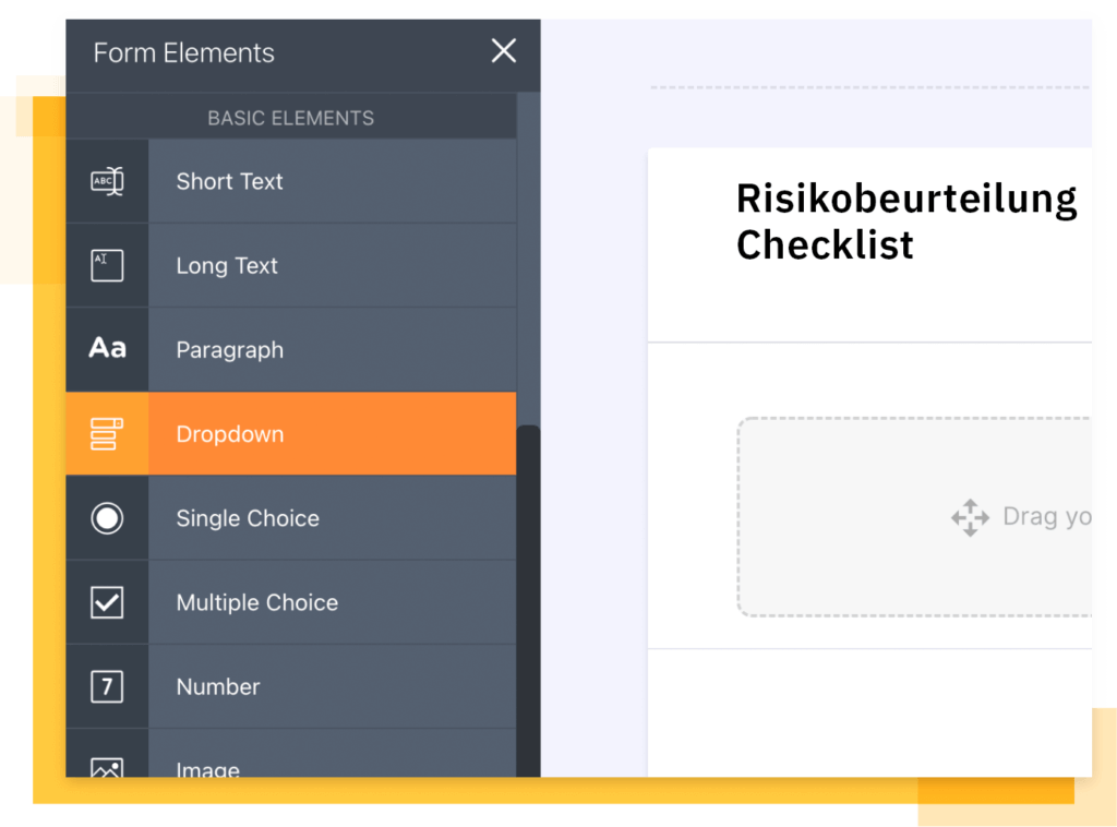 Risikobeurteilung Checkliste mit der ToolSense Software erstellen