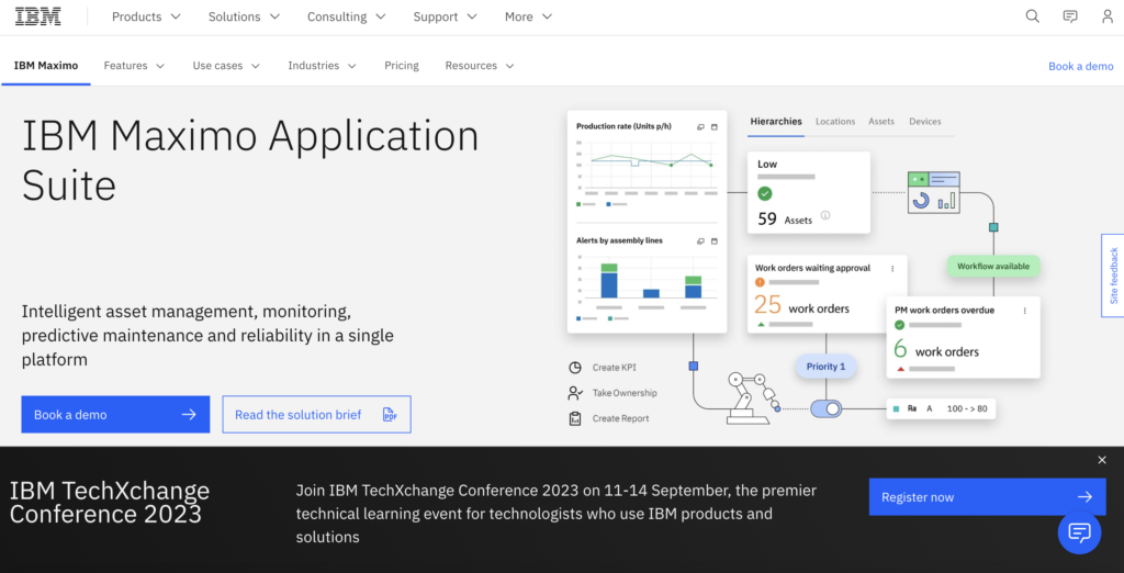 CMMS solution IBM Maximo