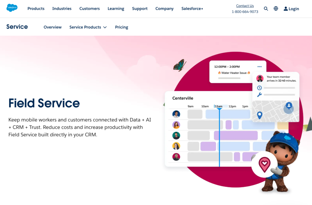 Salesforce Service Cloud – Field Service Business Software