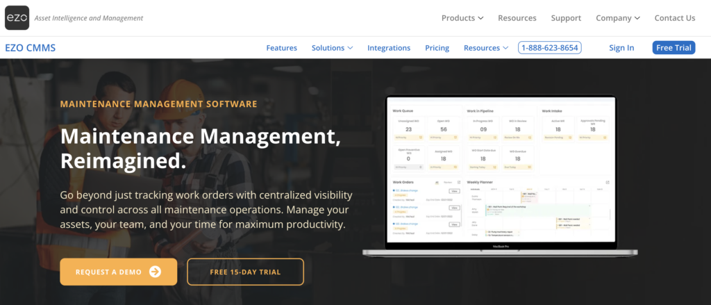 EZOfficeInventory Maintenancen Management Software