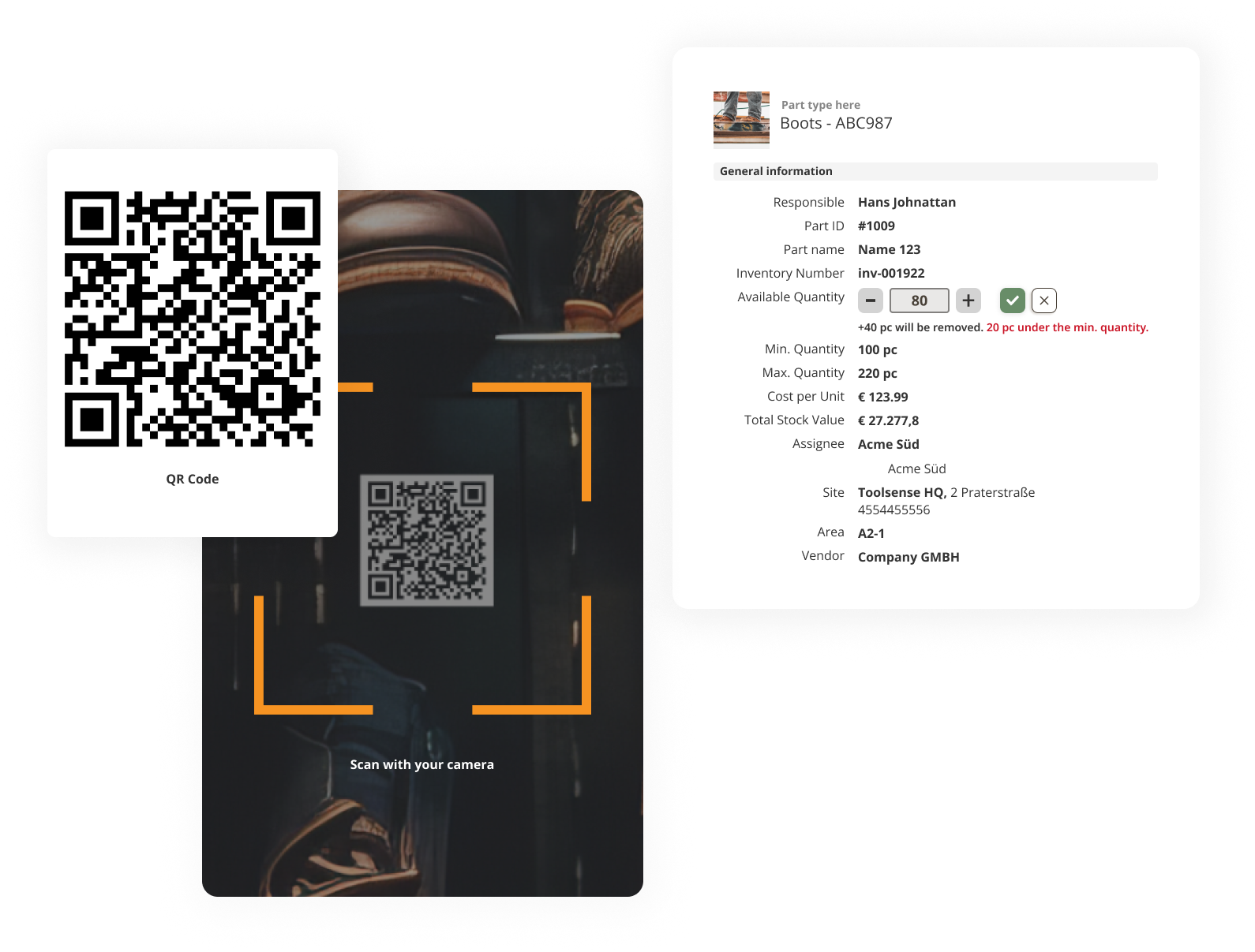 ToolSense Parts & Inventory Management Software Feature: Streamlined Inventory With QR Code Integration
