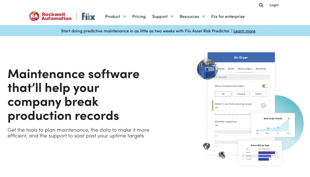 Fiix Enterprise Asset Management Software Solution