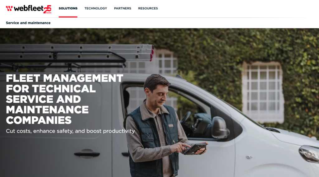 Webfleet Maintenance Software for Fleets