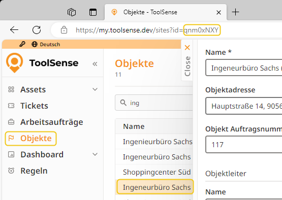 Blink Maschinenmanagement mit ToolSense | Variante 1