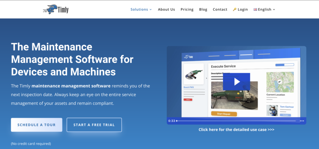 Timly Simple Maintenance Software